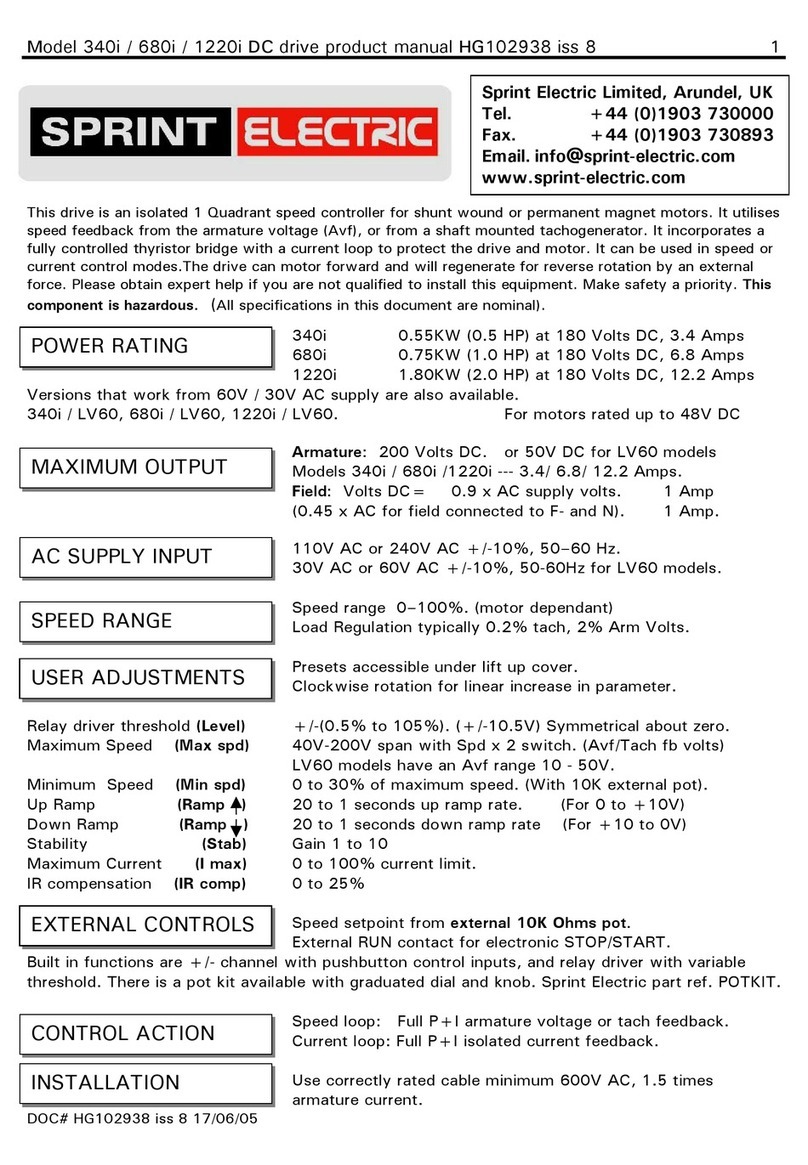 Sprint Electric 340i product manual