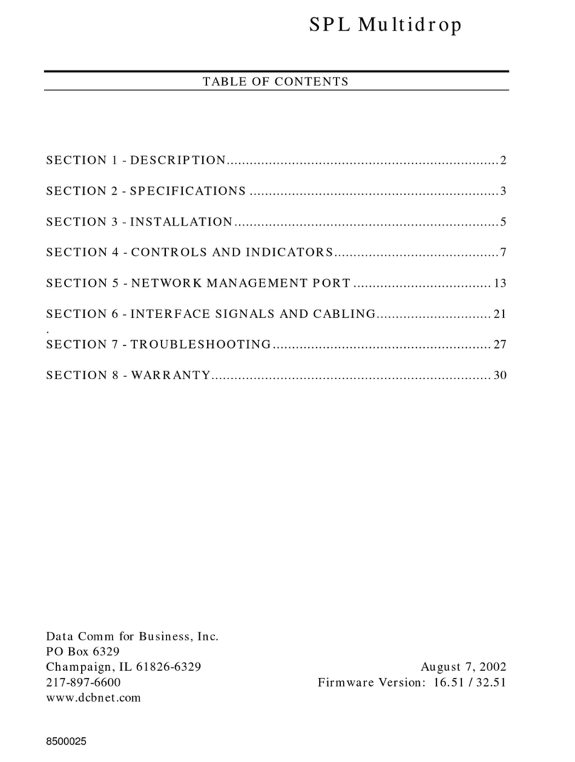 DCB SPL Multidrop manual DCB SPL Multidrop manual
