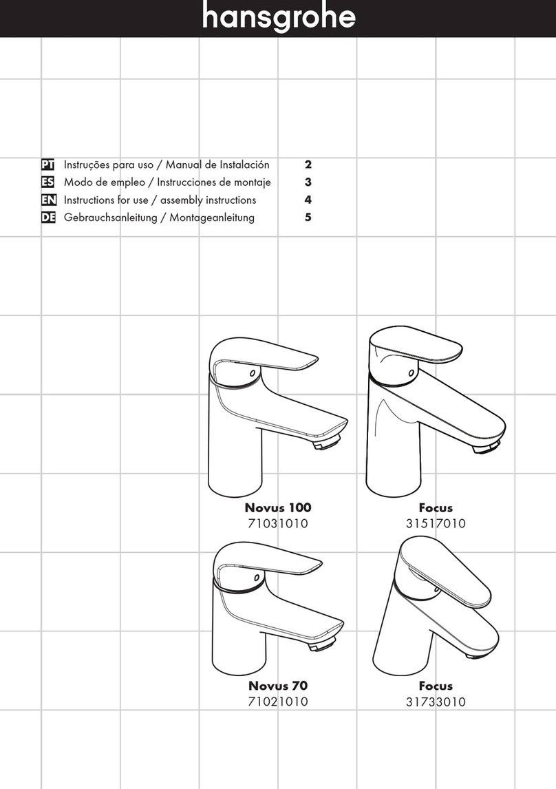 Hans Grohe Novus 100 71031010 Instructions for use/assembly instructions