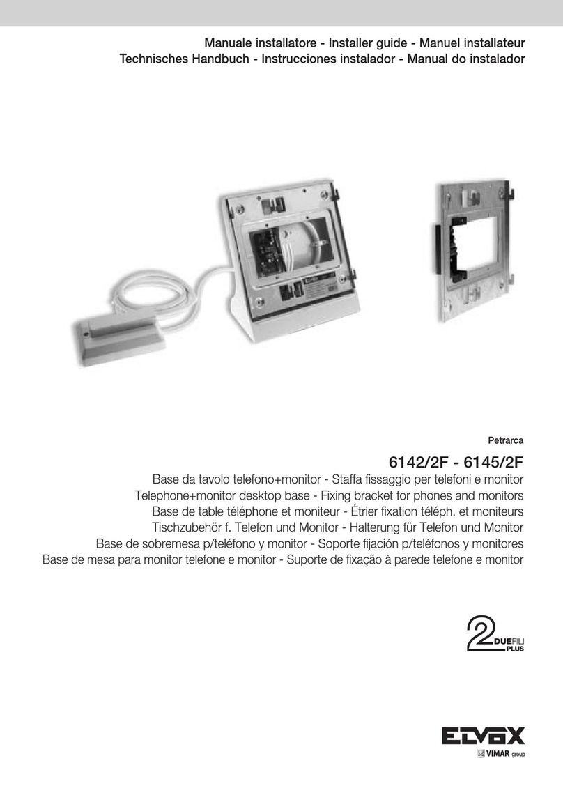 Vimar Elvox Petrarca Series Assembly instructions