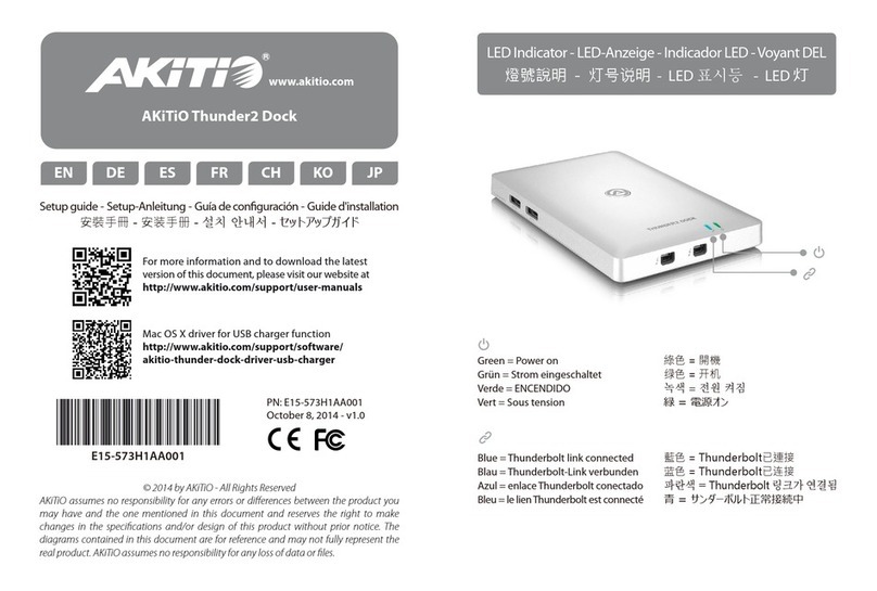 Akitio Akitio Thunder 2 User manual