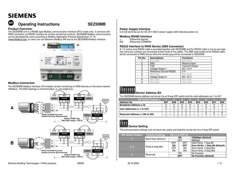 Siemens SEZ50MB User manual