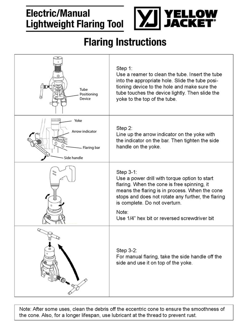 yellow jacket 60242 Flaring Instructions