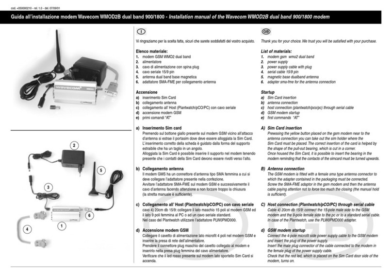 Wavecom WMOD2B installation manual