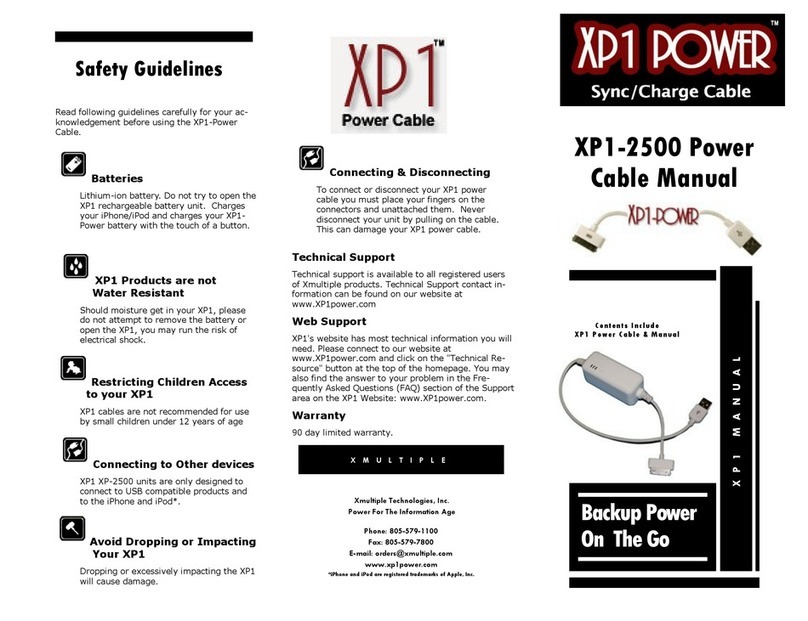 Xmultiple XP1 POWER 2500 manual Xmultiple XP1 POWER 2500 manual