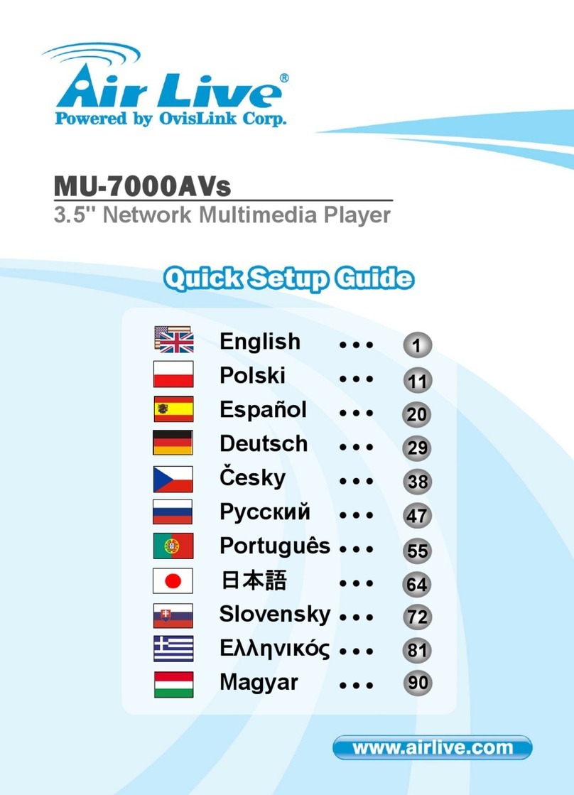 Ovislink Air Live MU-7000AVs User manual
