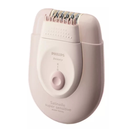 Philips Satinelle super sensitive HP6444/00 manual