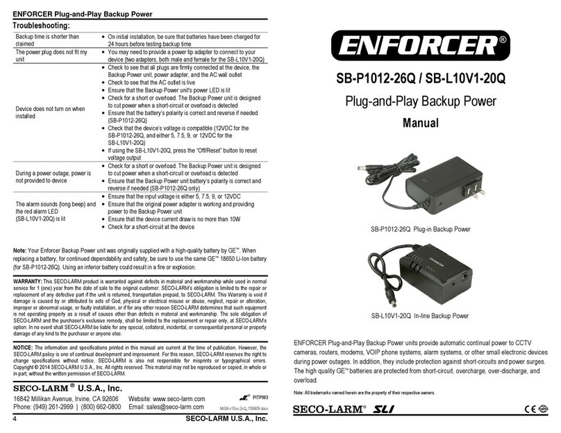 ENFORCER SB-P1012-26Q User manual ENFORCER SB-P1012-26Q User manual