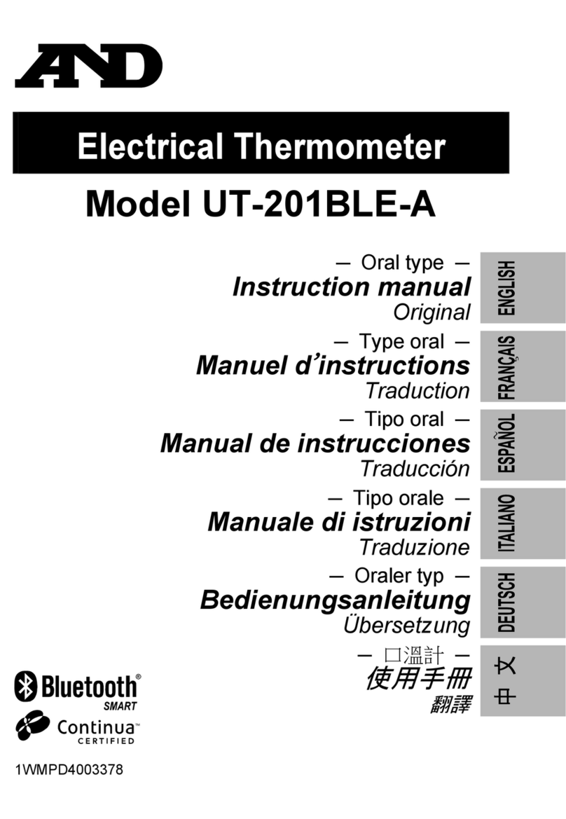 AND UT-201BLE-A instruction manual