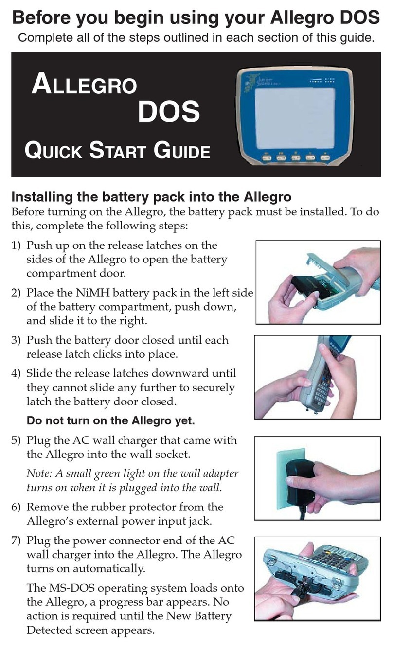 Campbell Juniper System Allegro DOS quick start guide