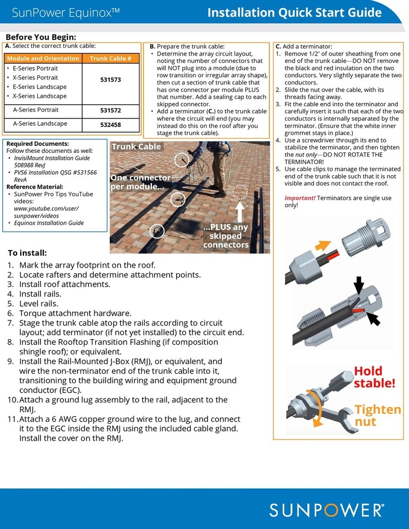 Sun Power Equinox X Series Datasheet
