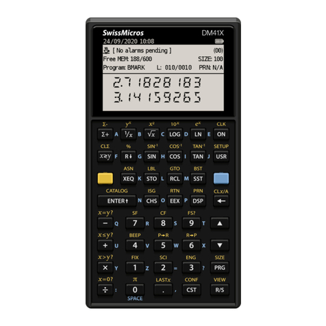 SwissMicros DM41X User manual