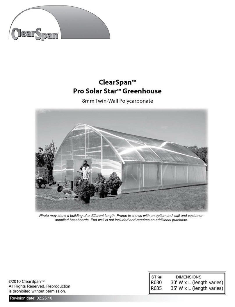 ClearSpan Pro Solar Star R035 instructions