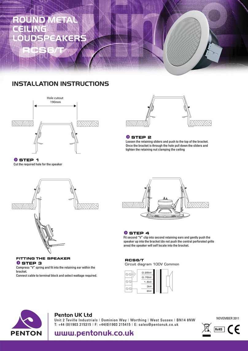 Penton RCS6/T installation instructions