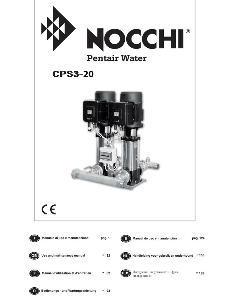 Pentair NOCCHI CPS3-20 User manual