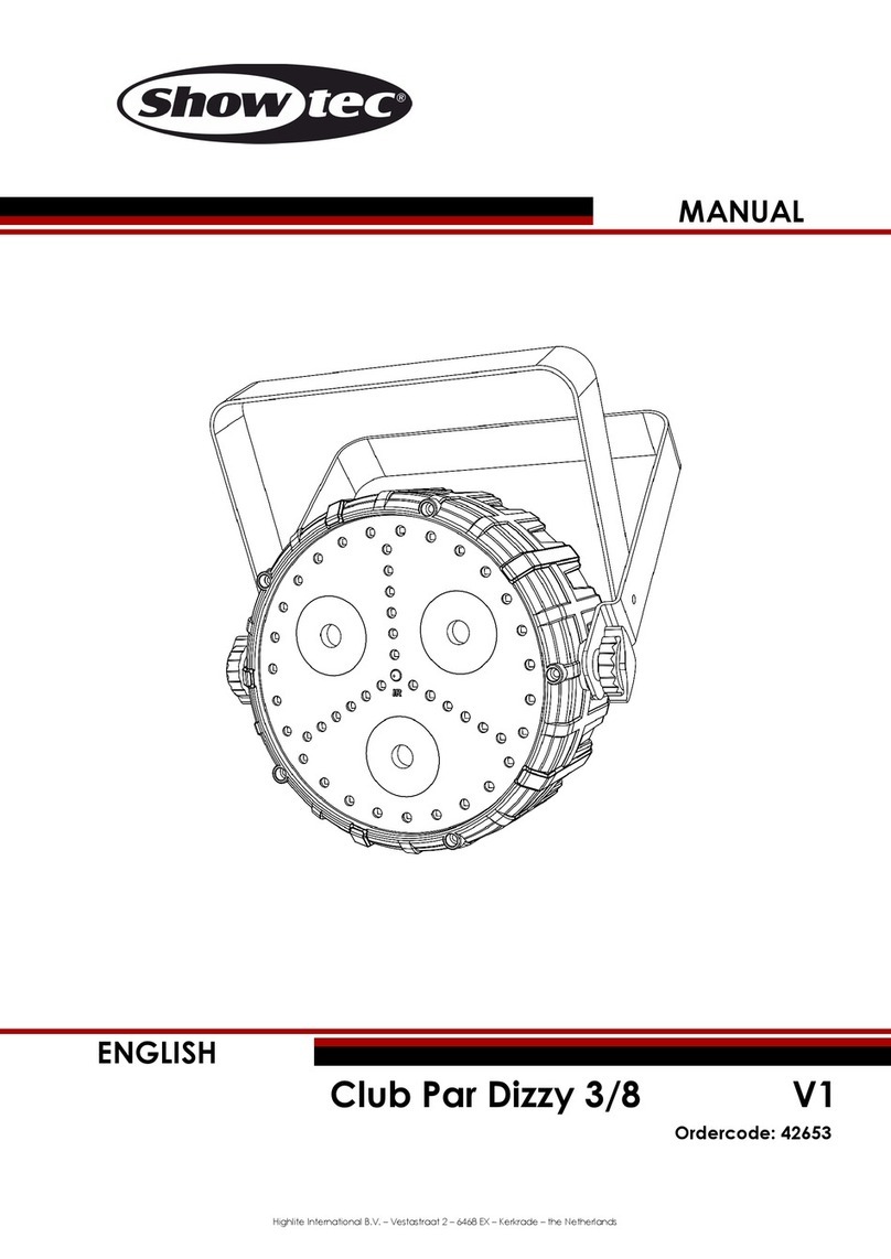 Show Tec Club Par Dizzy 3/8 User manual