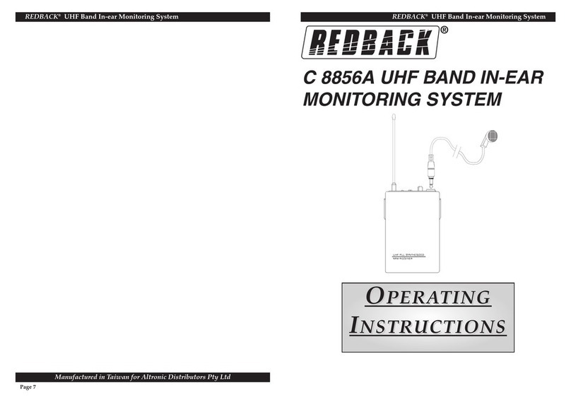 Redback C 8856A operating instructions