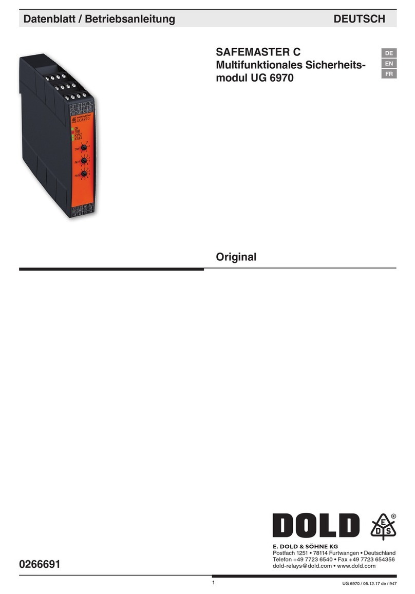 DOLD SAFEMASTER C UG 6970 User manual