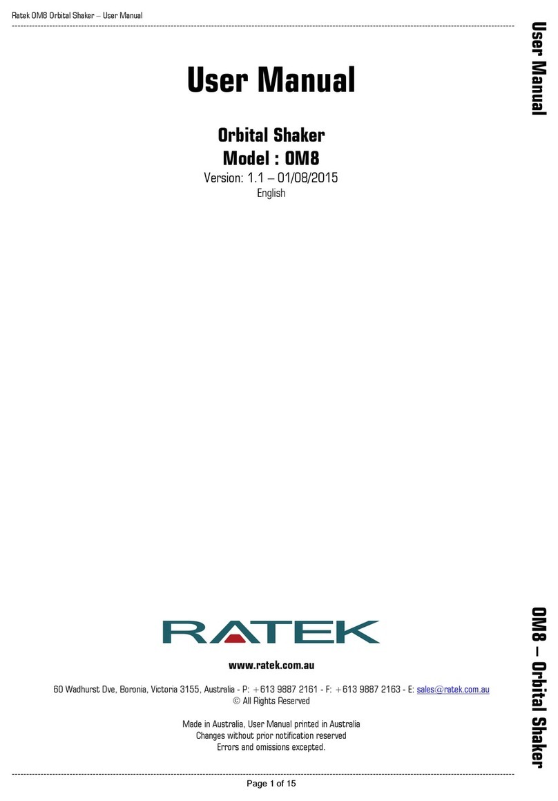 Ratek OM8 User manual