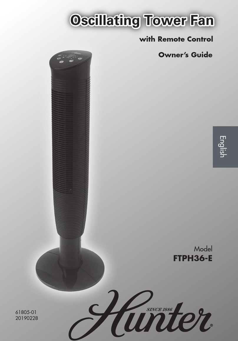Hunter FTPH36-E User manual