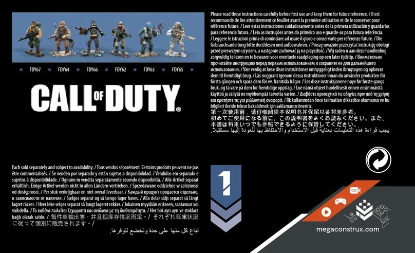 Mega Construx Call of Duty FDY64 User manual Mega Construx Call of Duty FDY64 User manual