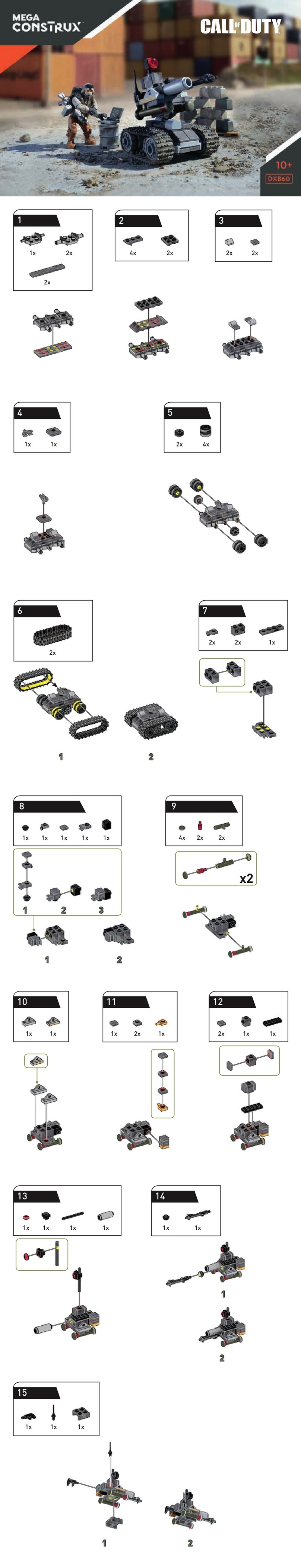 Mega Construx Call of Duty DX860 instructions