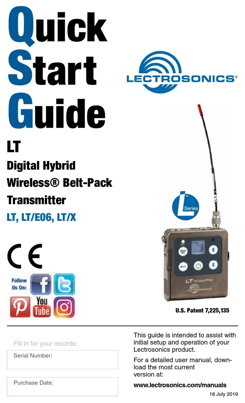 Lectrosonics LT Series User manual