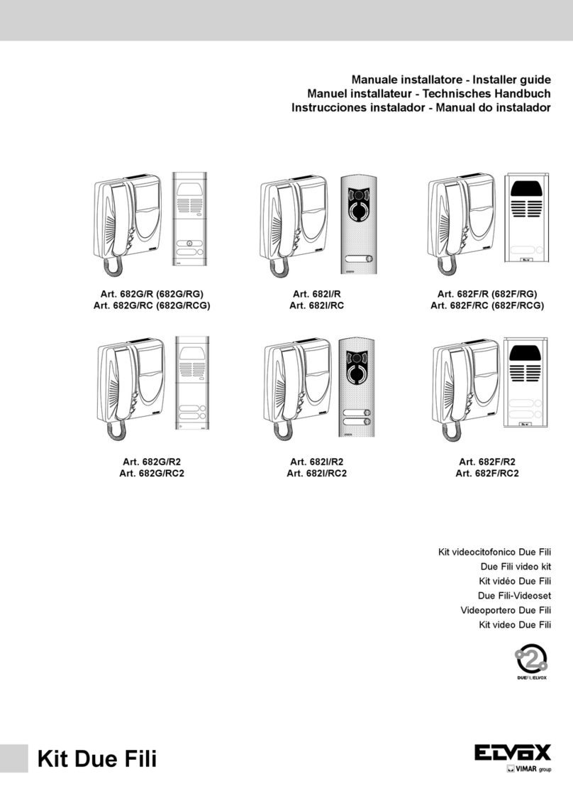 Elvox 682G/R Assembly instructions