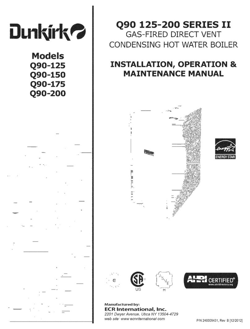 Dunkirk Q90 Series II Installation, operation & maintenance manual