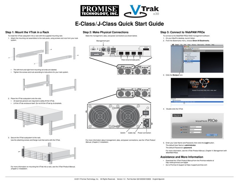 Promise VTrak E-Class User manual