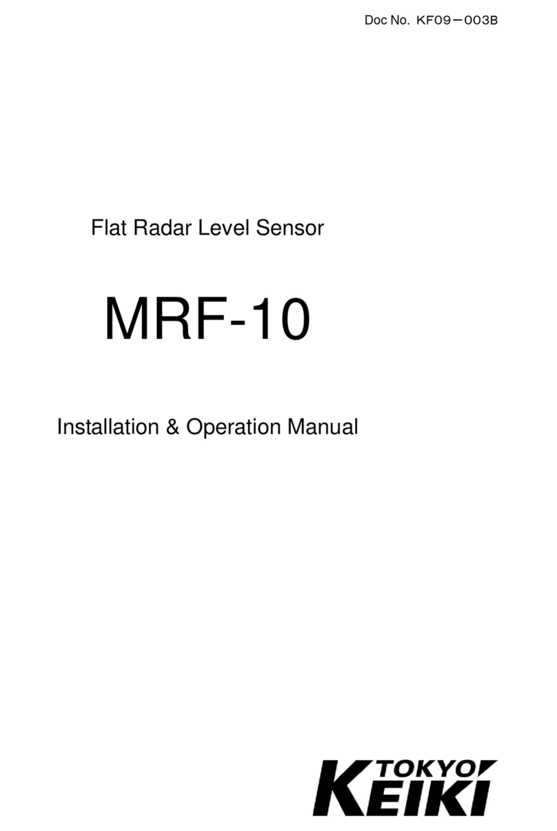 Tokyo Keiki MRF-10 Installation & operation manual