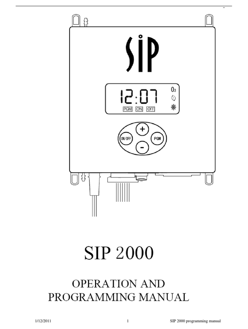 SIP 2000 Operation and programming manual