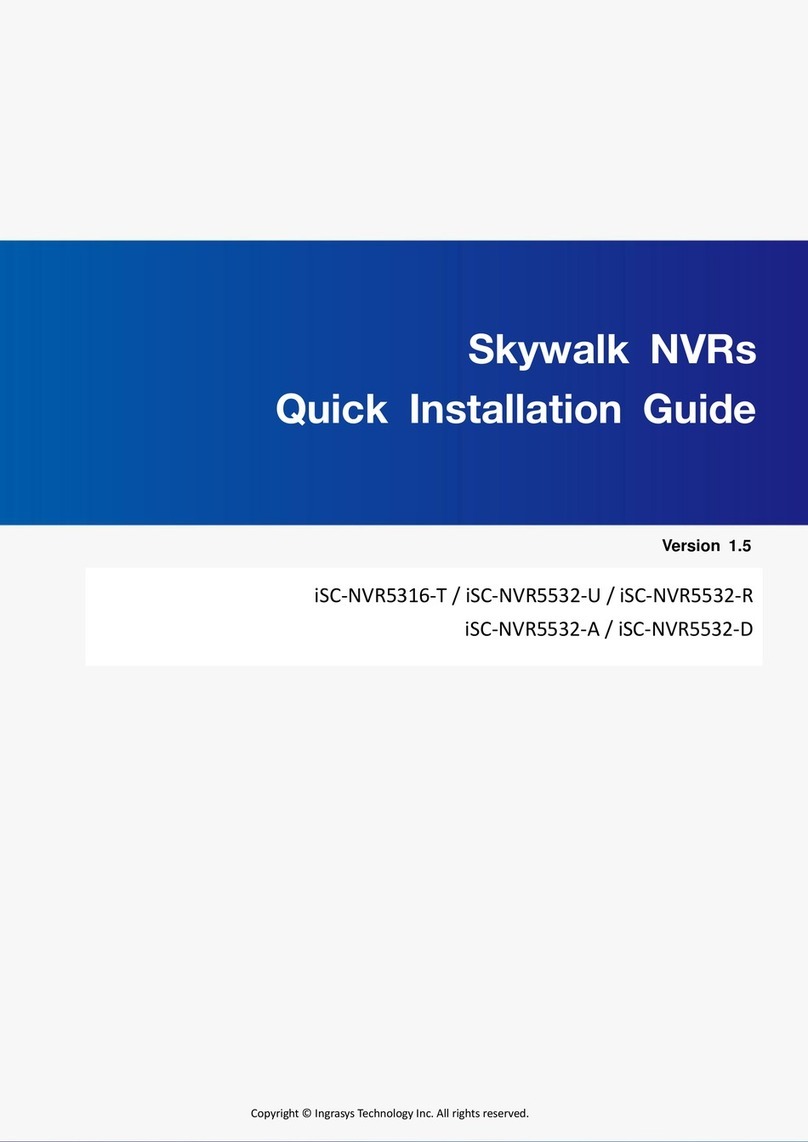 Ingrasys Skywalk iSC-NVR5316-T Quick installation guide