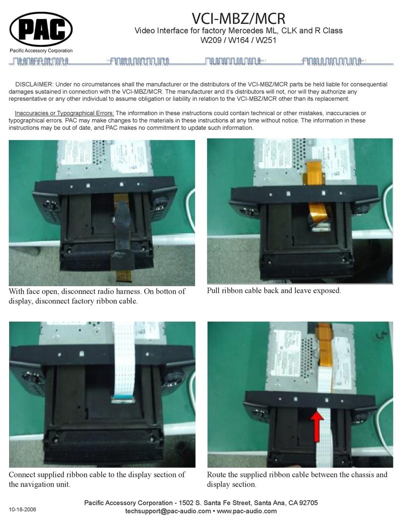 PAC VCI-MCR User manual