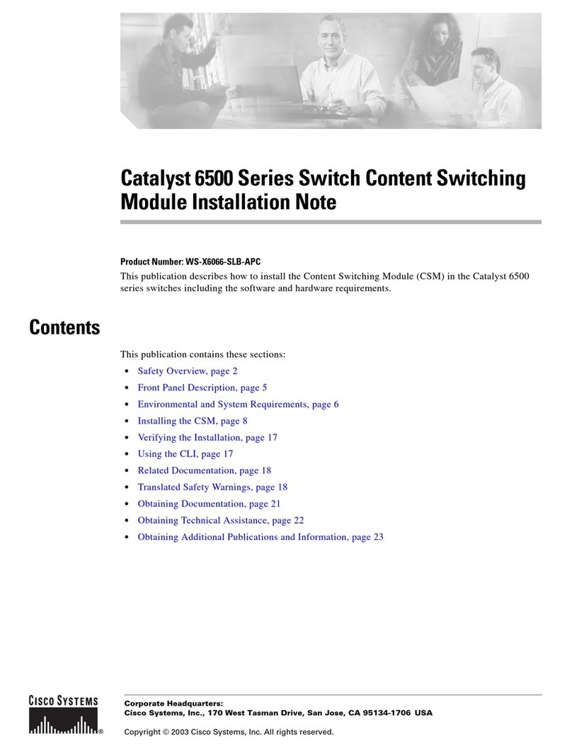 Cisco 6500 - Catalyst Series 10 Gigabit EN Interface Module... Installation note