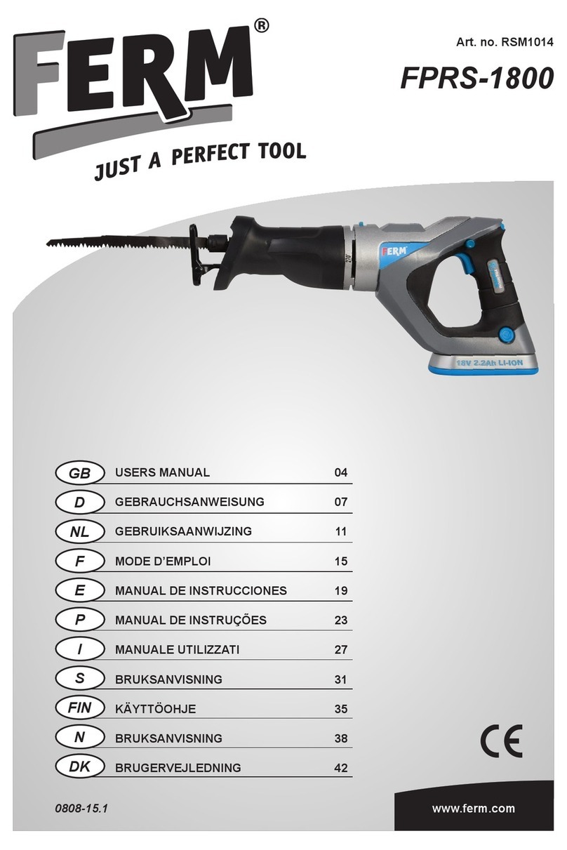 Ferm FPRS-1800 User manual