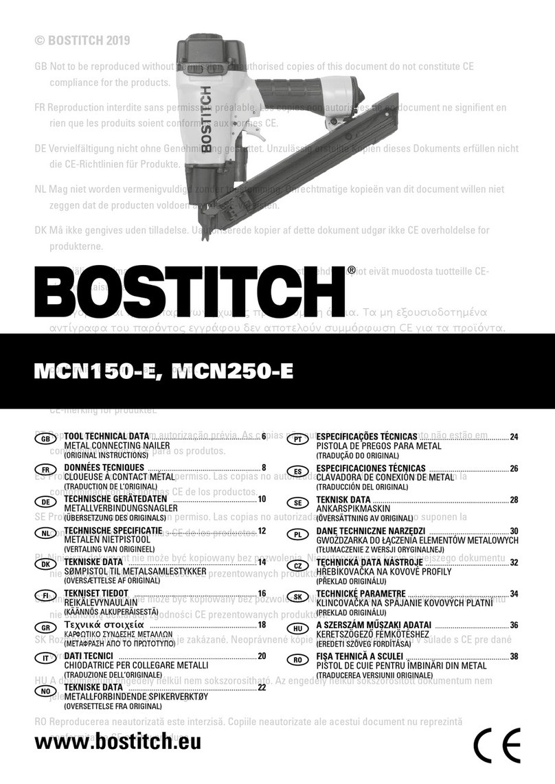 Bostitch MCN150-E User manual