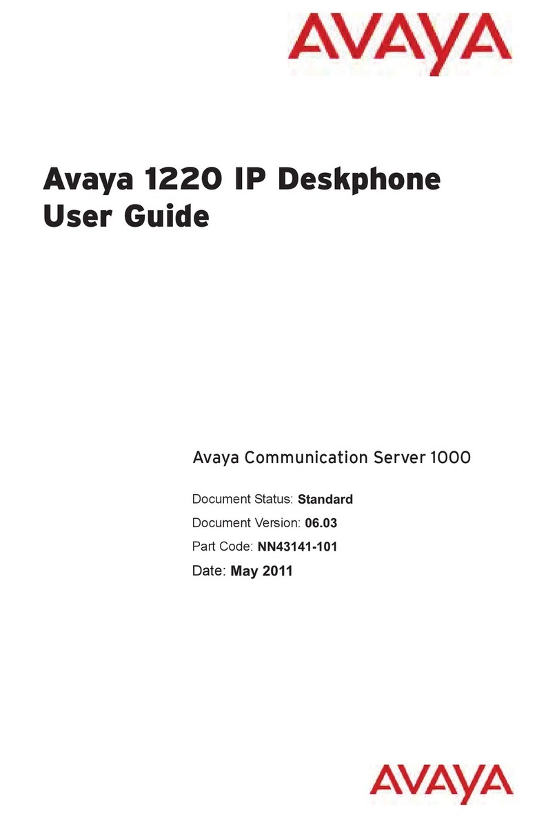 Avaya 1220 User manual