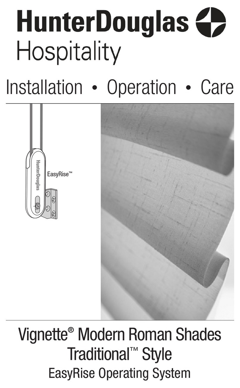 HunterDouglas Vignette Traditional Parts list manual