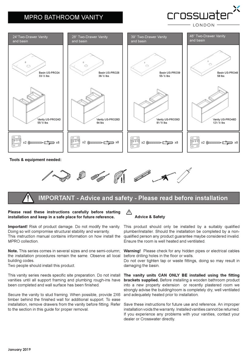 Crosswater MPRO User manual
