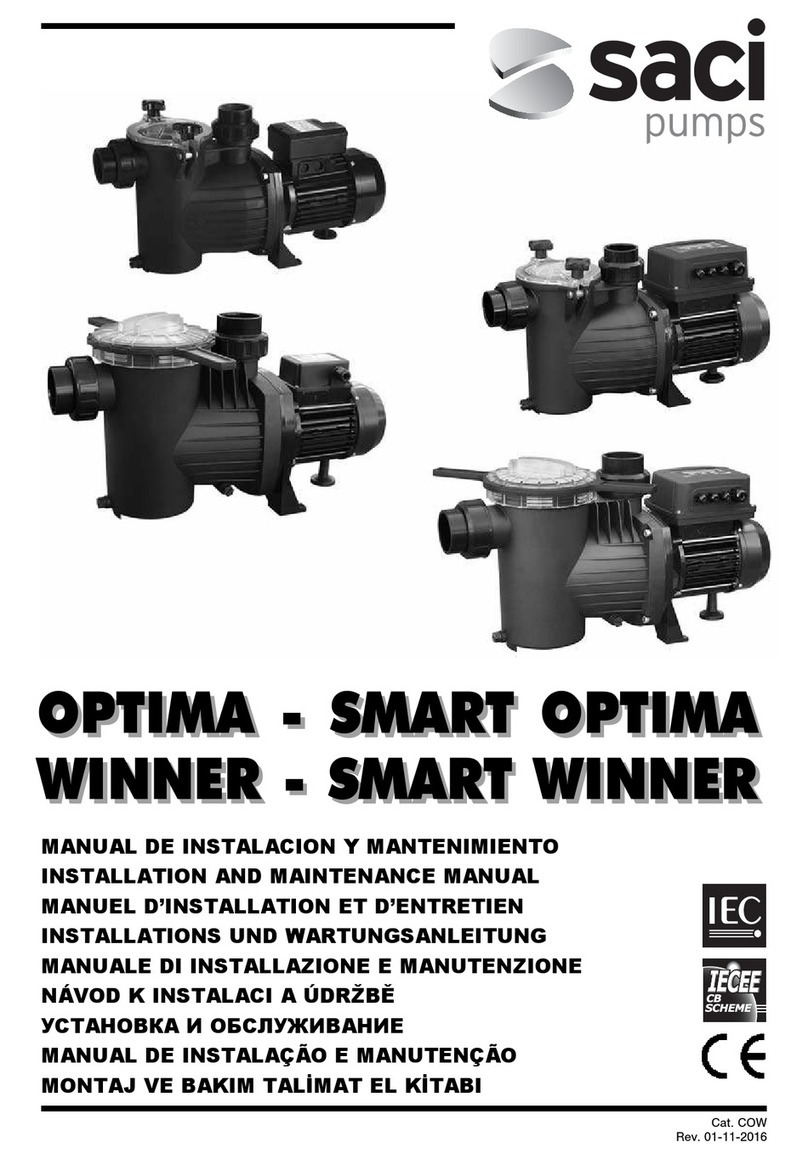 Saci OPTIMA Installation and maintenance manual Saci OPTIMA Installation and maintenance manual