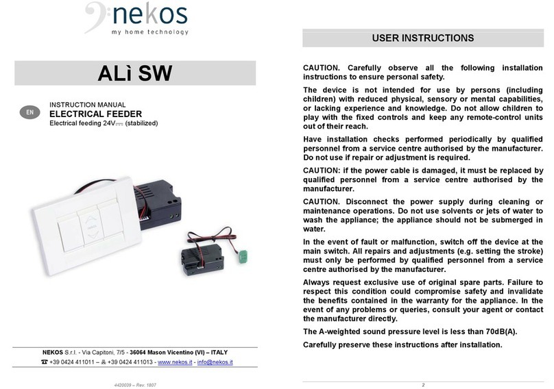 nekos ALi SW instruction manual