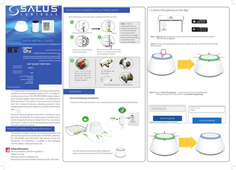 Salus VS20 User manual