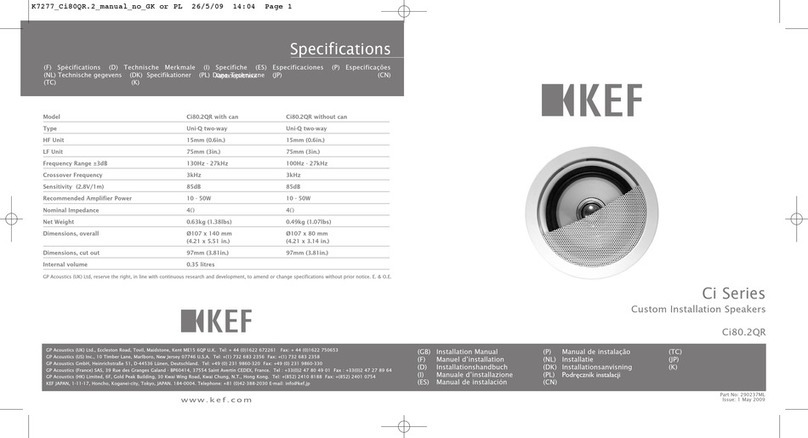 KEF Ci Series installation manual