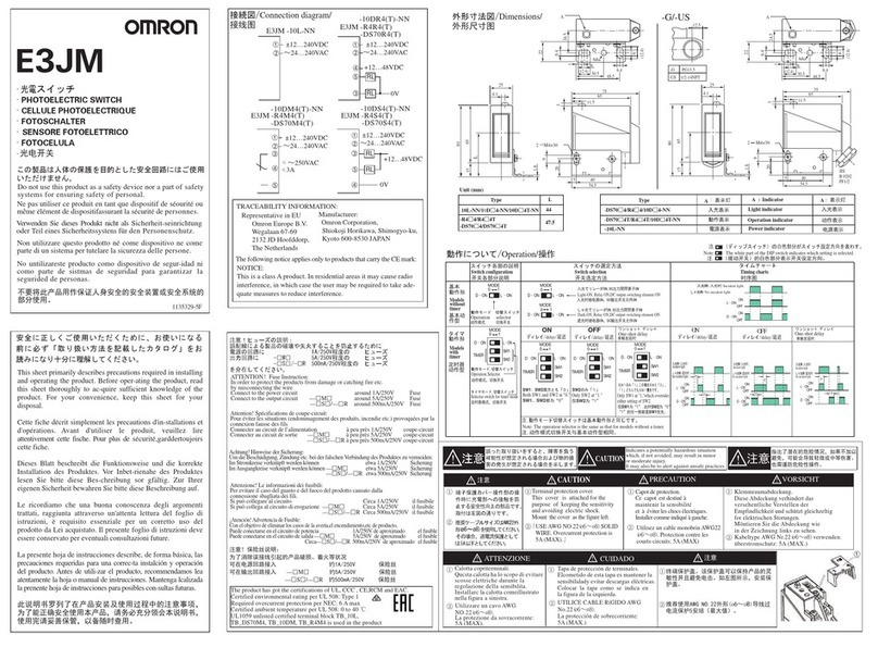 Omron E3JM - manual