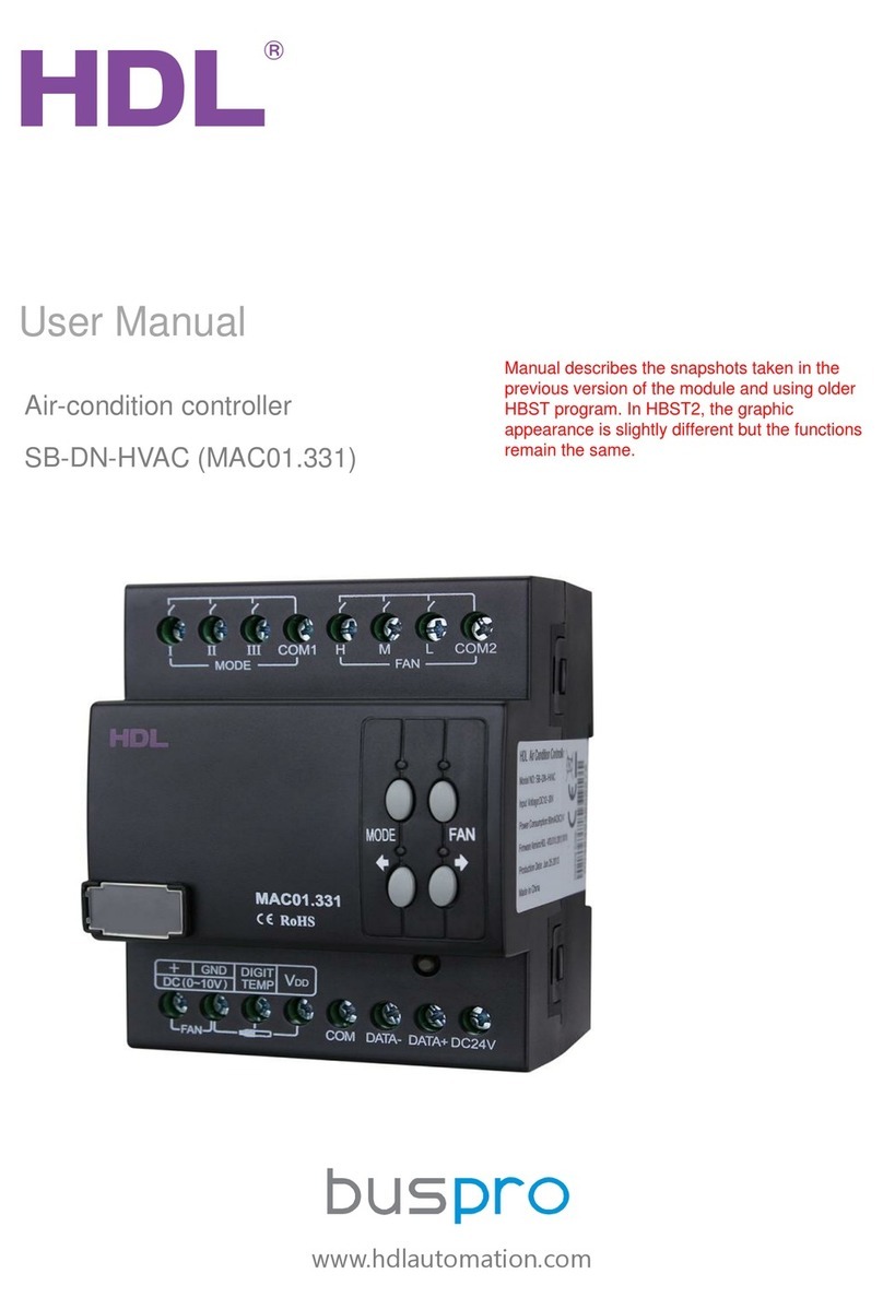 HDL BUSPRO SB-DN-HVAC User manual
