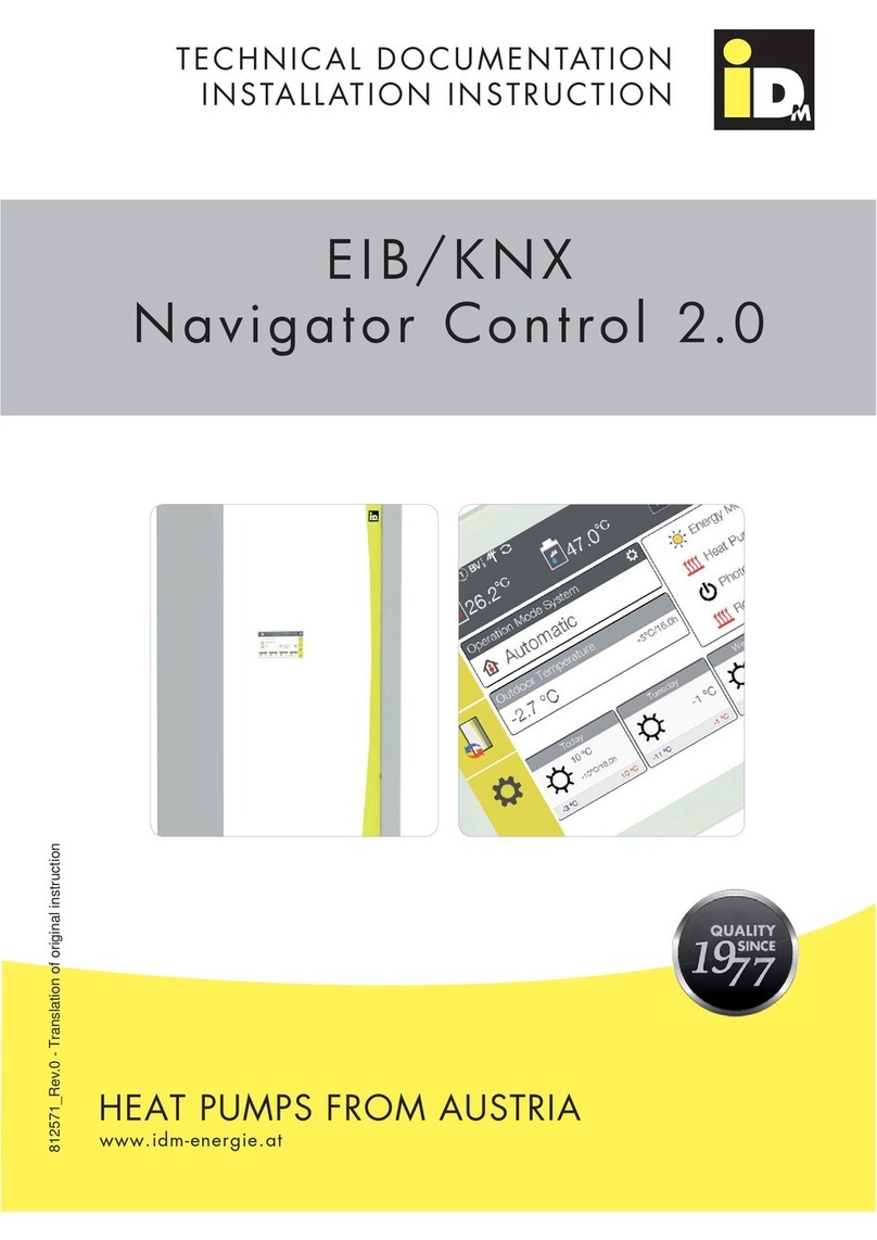 iDM EIB/KNX TECHNICAL DOCUMENTATION INSTALLATION INSTRUCTION