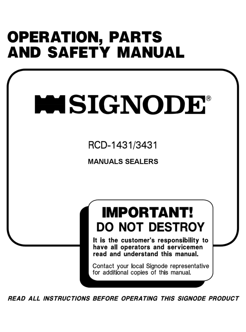 Signode RCD-1431 Instruction Manual