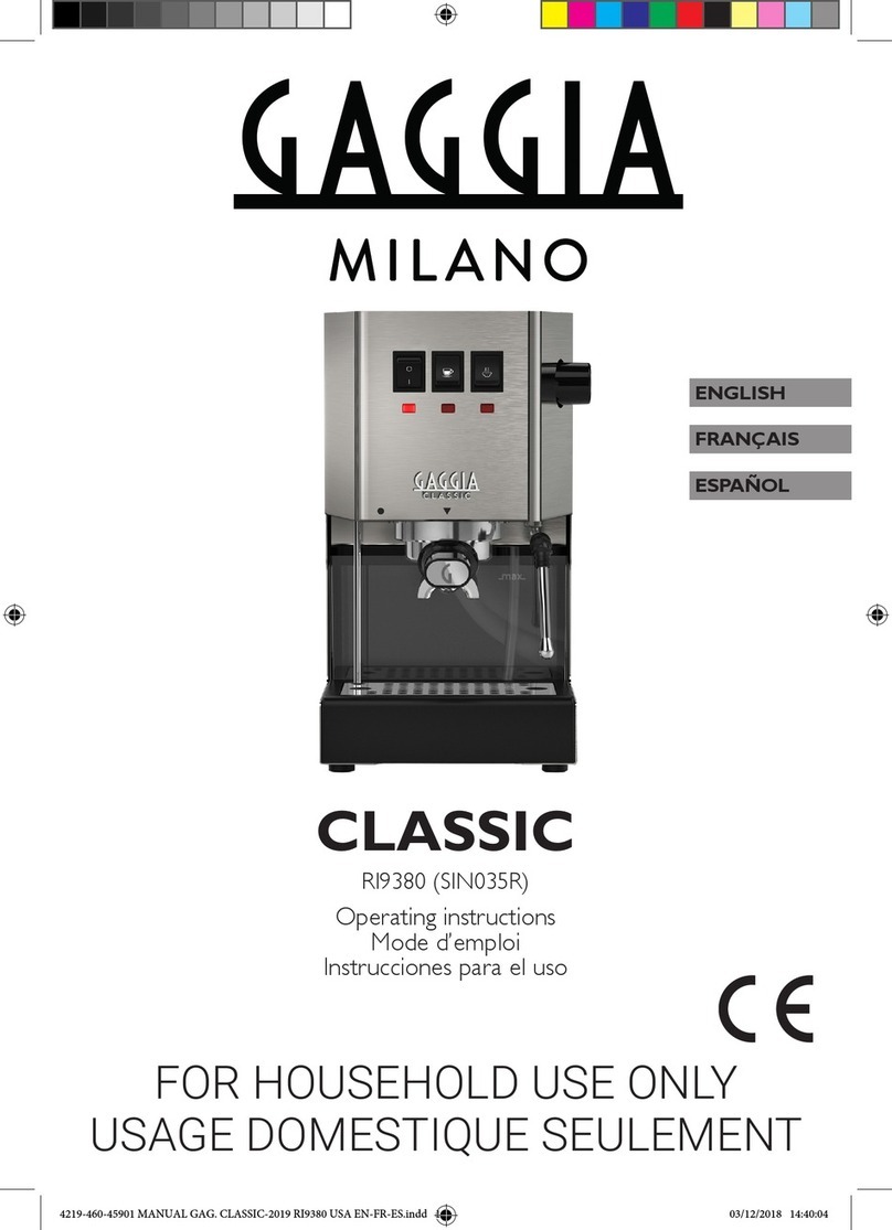 Gaggia RI9380 User manual