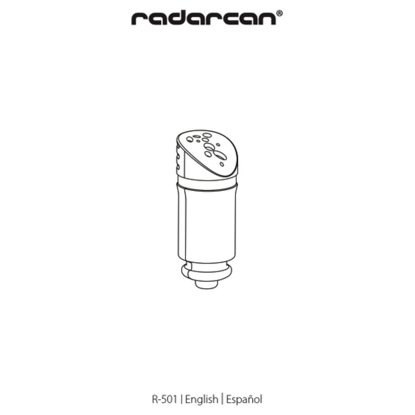 Radarcan R-501 user manual